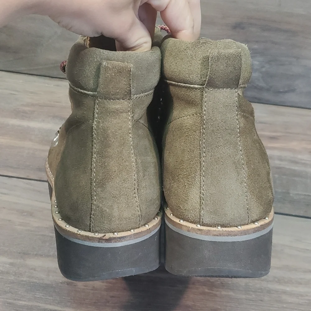 Free People Women Durango Moto Platform Combat Ankle shoes boot sz 41/11